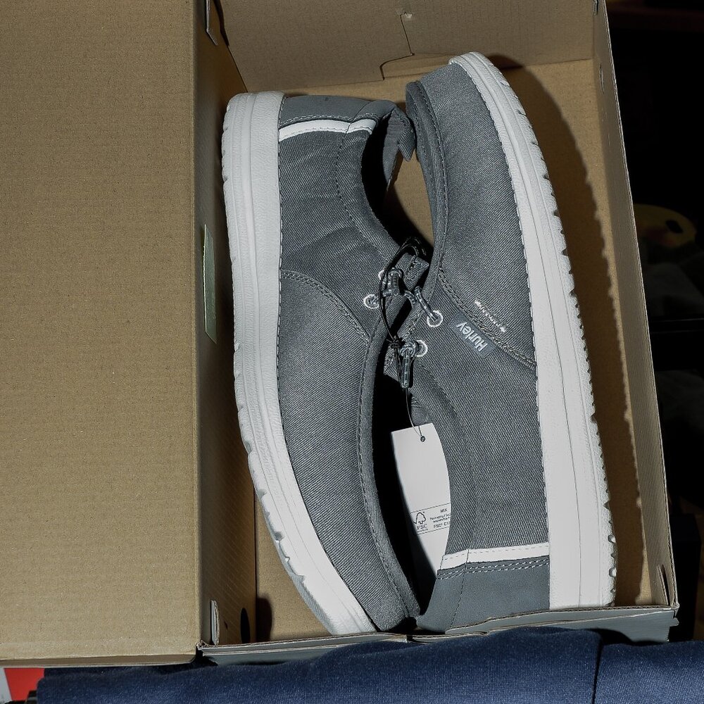 Gray Men's Casual Canvas Sneakers - Hush Puppies